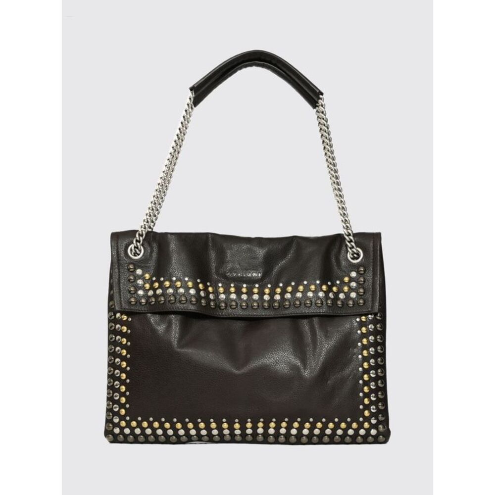 Orciani Women Orciani Venus Studded And Embroidered Calfskin Shoulder Bag